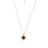 Clover Necklace With Onyx (Demo)